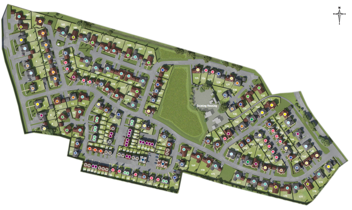 Brunswick Fields Site Map
